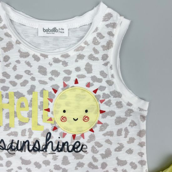 Комплект "Hello sunshine" с белой майкой
