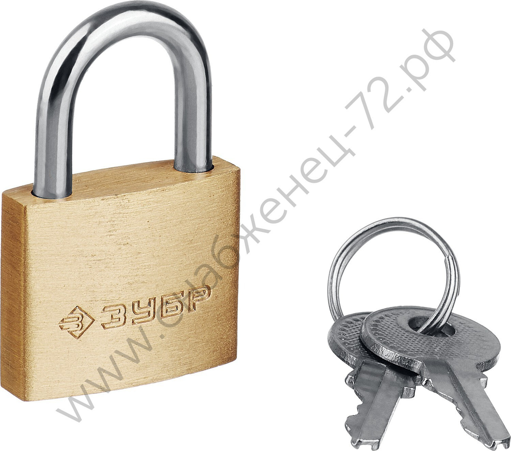 ЗУБР 25 мм, латунный корпус мини, навесной замок, Профессионал (37130-25)