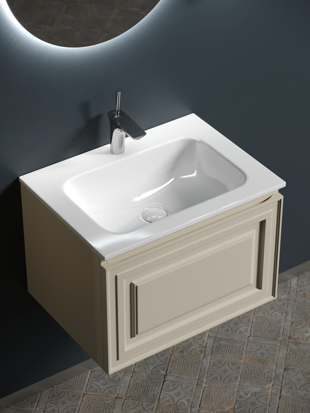 Тумба с раковиной Sancos Very 60 см VR60CE beige soft