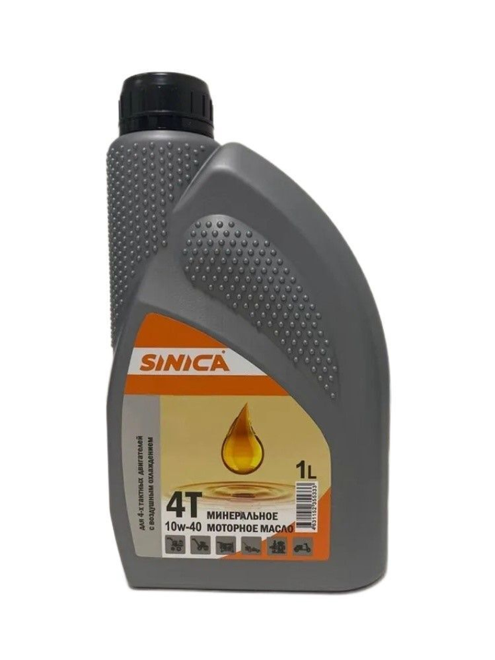 Масло SINICA минеральное 4-х тактное 10w-40, 1 л, с возд. охл.
