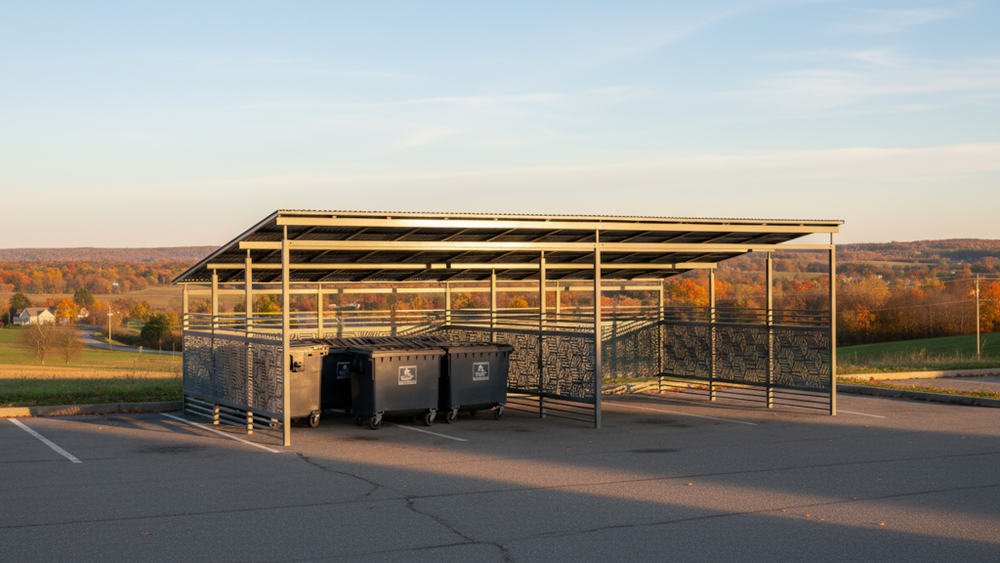 Большой навес над контейнерами SK00103