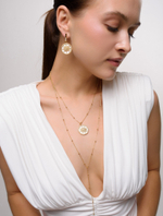 Колье "Sun white pearl" Gold