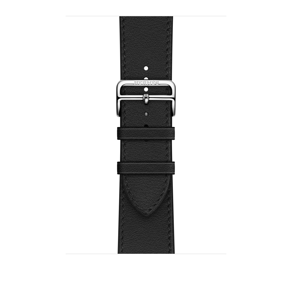 Apple Watch Hermès - 45mm Noir Swift Leather Single Tour Deployment Buckle