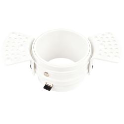 Светильник встраиваемый алюминиевый ЭРА KL99 WH безрамочный под штукатурку под лампу MR16 GU5.3 белый | Алюминиевые встраиваемые светильники