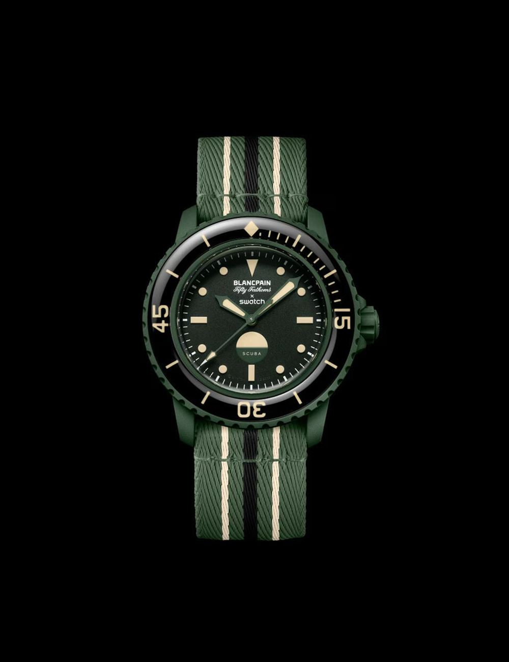 Наручные часы Blancpain X Swatch Green Abyss
