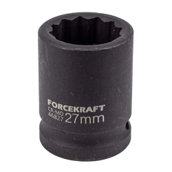 Головка ударная 27мм 3/4''12гр. FORCEKRAFT FK-46827