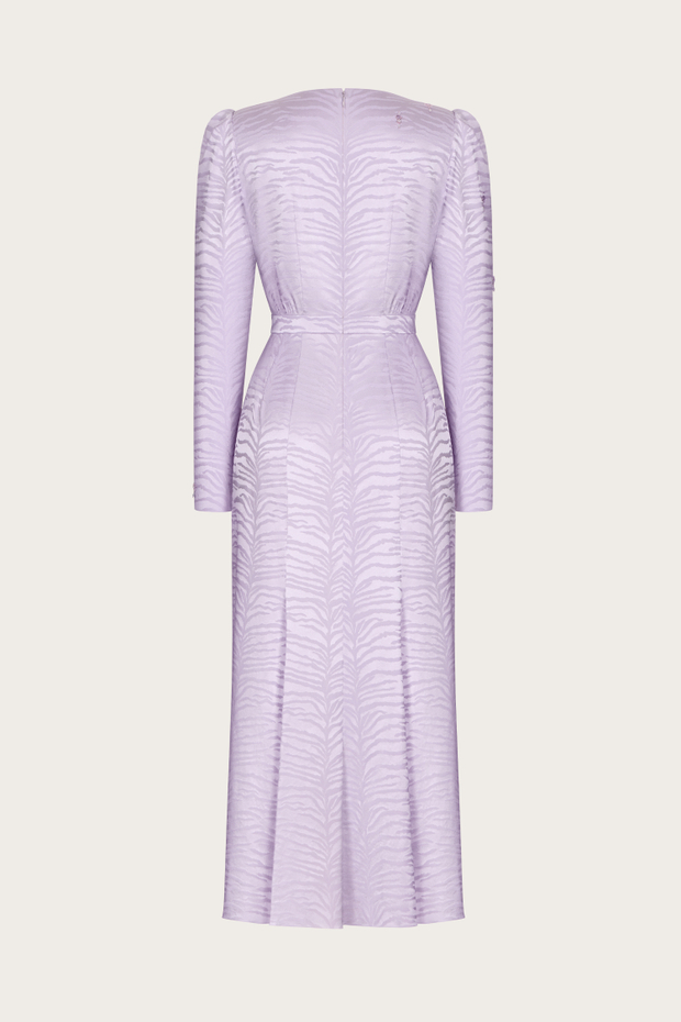 Платье из шелка с ручной авторской вышивкой