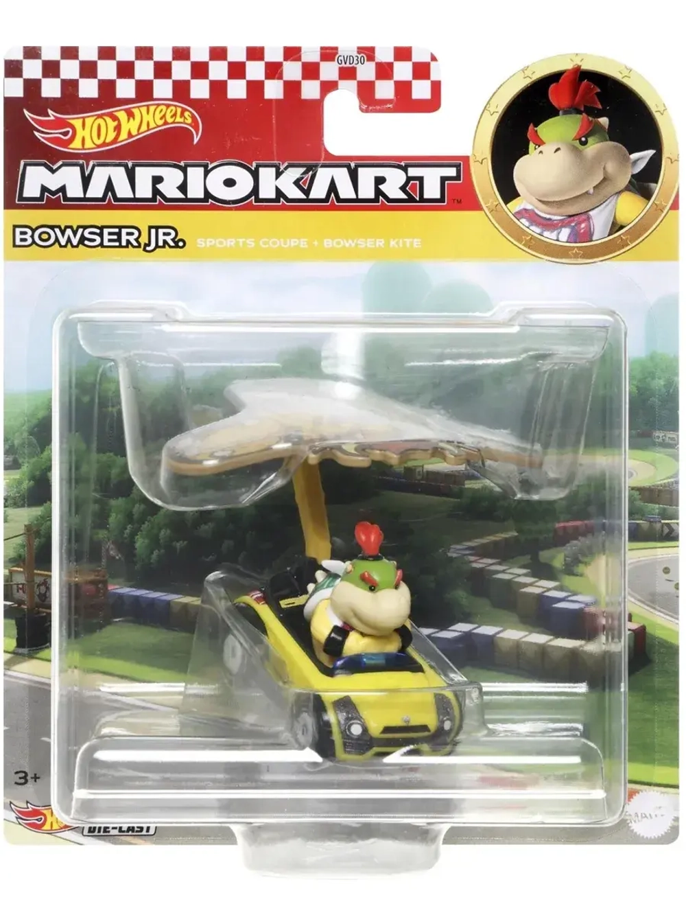 Машинка MarioKart Хот Вилс Bowser JR GVD30 HDB47