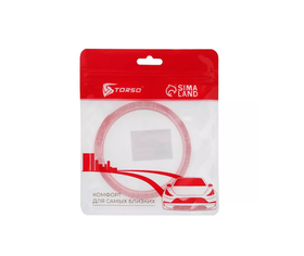 Клейкая лента TORSO скотч двусторонняя прозрачная 12мм x 200см