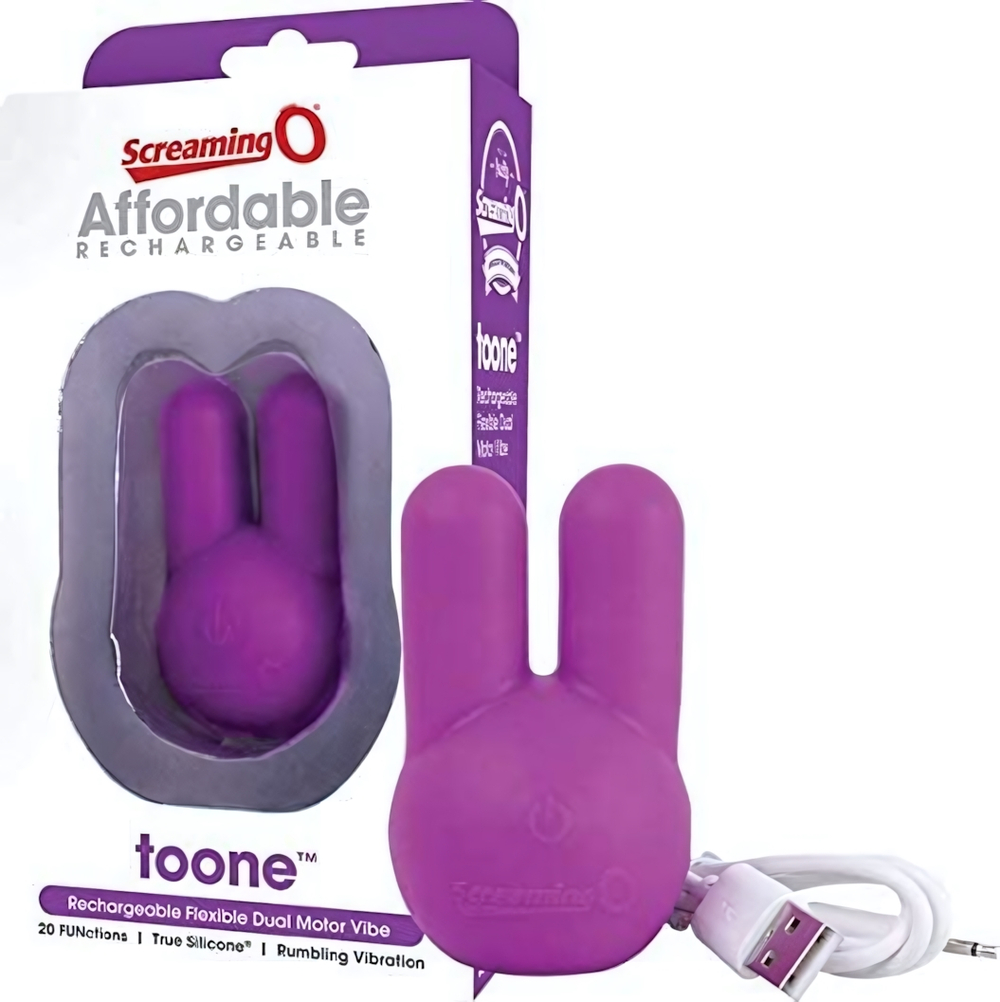 Клиторальный стимулятор Affordable Rechargeable Toone (Цвет: разноцветный)