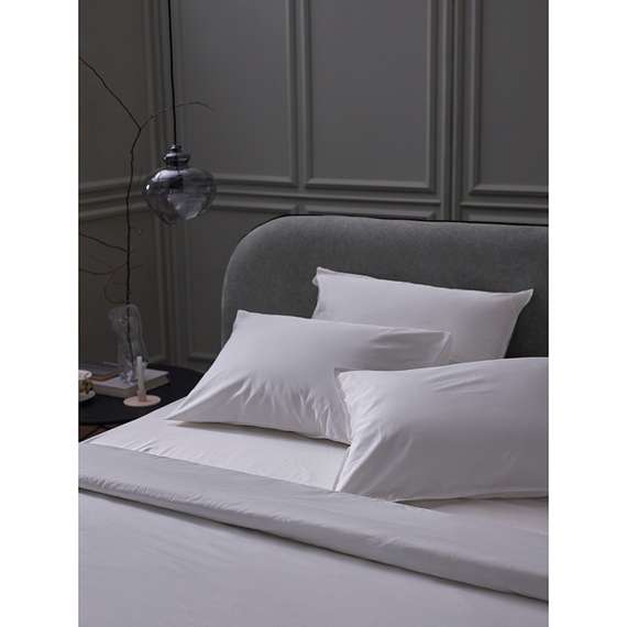 Набор наволочек из плотного сатина белого цвета из коллекции essential, 70х70 см