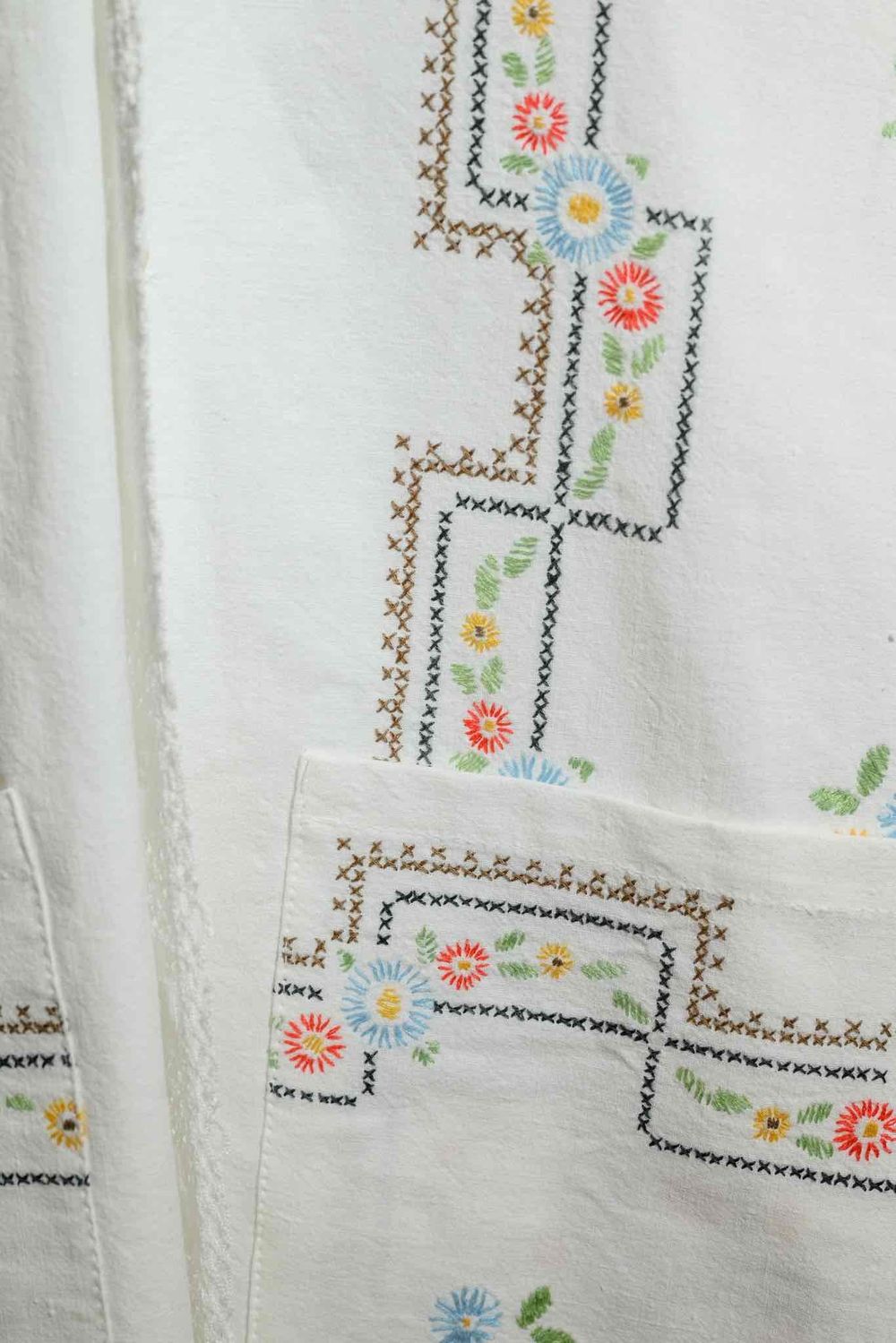 Рубашка Soeurs Lace and Flowers Shirt white