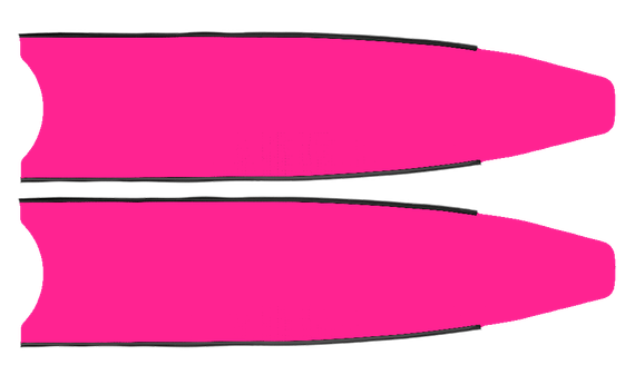 Лопасти Leaderfins Pure Carbon Fuxia, розовая отбортовка, без наклейки, 20°, 70 см