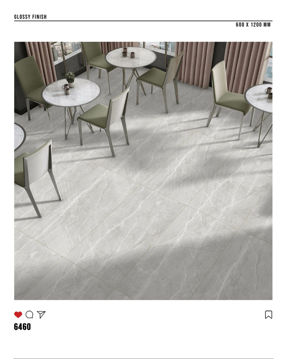 Керамогранит glossy №5, 60х120, 6460