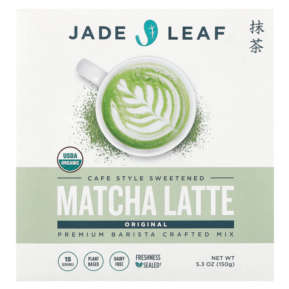 Jade Leaf Matcha, матча латте, классический, 150 г (5,3 унции)