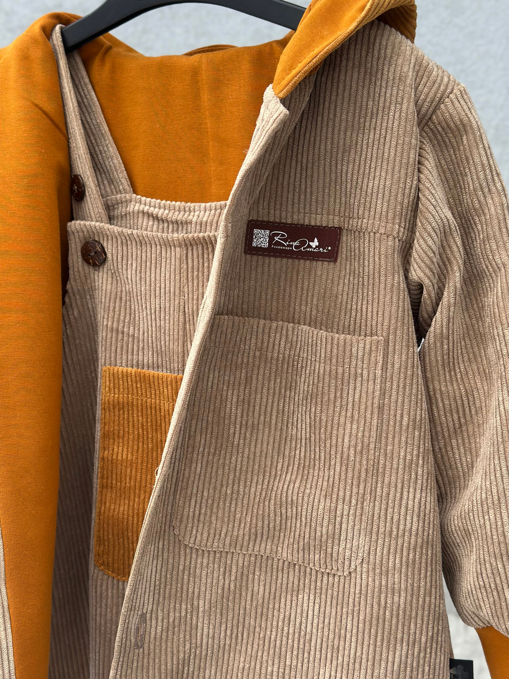 Вельветовый костюм Светлый Кофе