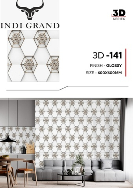 Керамогранит 3D 60х60 glossy-141