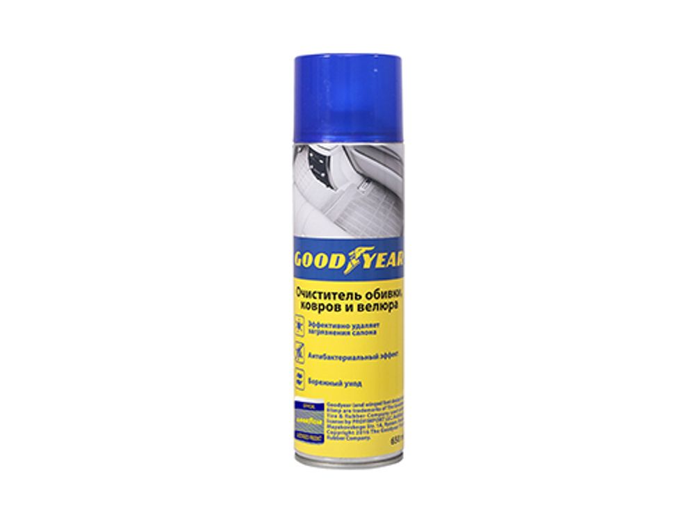 Очиститель обивки салона GOODYEAR велюра, ковров (650 мл.) аэроз. (GY000711)