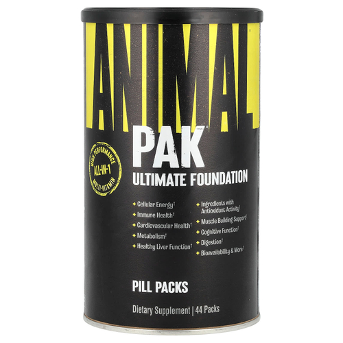 Animal, PAK, Ultimate Foundation, мультивитаминный комплекс, 44 пакетика