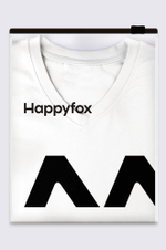 Женская футболка оверсайз с V-вырезом Happyfox