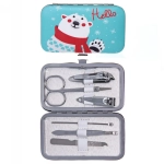 Набор для маникюра в футляре 6 предметов «New Bon Salon - Мишка Умик»,11*6,5см