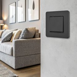 Выключатель одноклавишный Arte Milano SET16-1 SET16-1-30-1 black