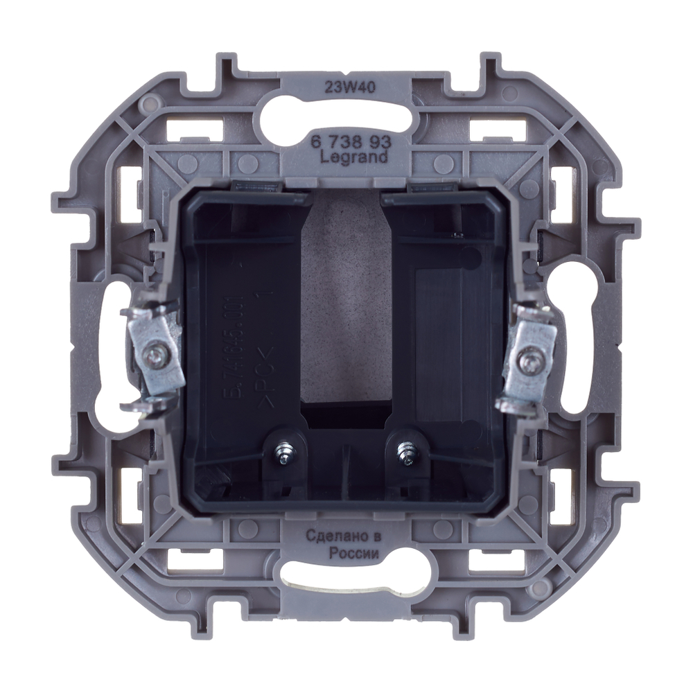 Вывод кабеля IP21 с зажимом для крепления - антрацит Inspiria Legrand