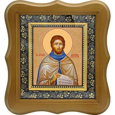 Адриан Пошехонский, Ярославский, игумен преподобномученик. Икона на холсте.