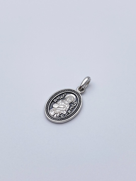 Образок из серебра/Чернение/С подвижным ухом/Ксения