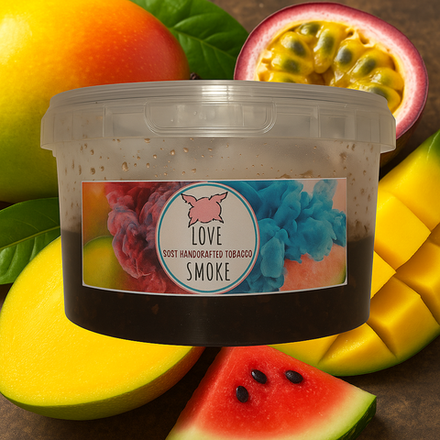 Ручной табак Love Smoke (Манго Маракуйя Арбуз Дыня) 250г