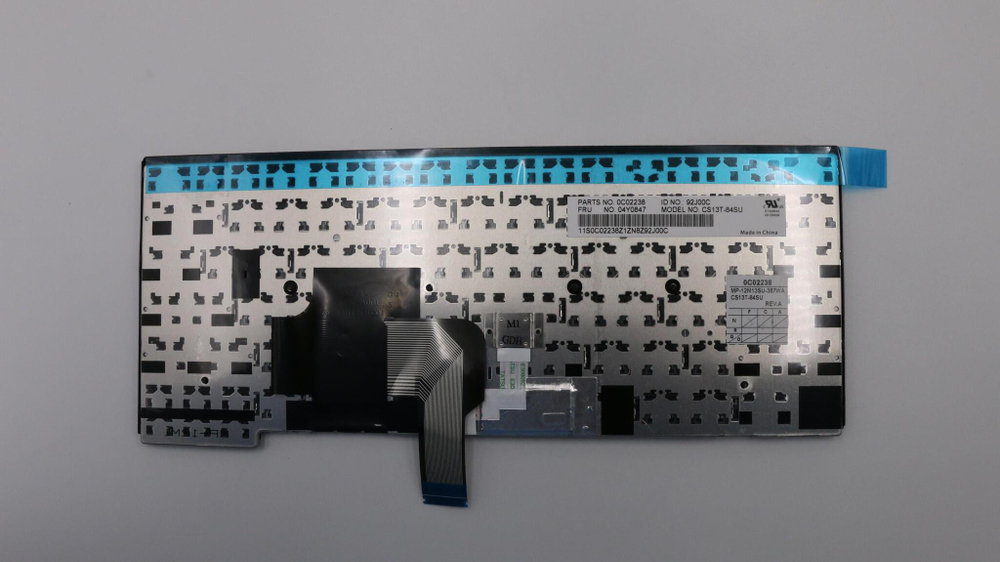 Клавиатура для ноутбука Lenovo L440/T440P/T440S раскладка - русская, без подсветки, черная (04Y0847), оригинал