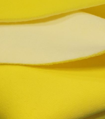 №580 Сочный лимон Футер 3-х нитка начёс 0,75 м (с дефектом)