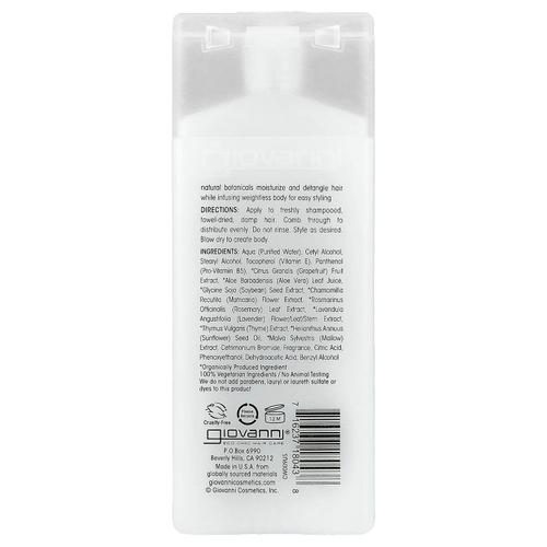 Giovanni, Direct Leave-In™, несмываемый невесомый кондиционер для увлажнения волос, для всех типов волос, 60 мл (2 жидк. унции)