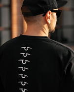 Футболка свободного кроя, черный, размер M