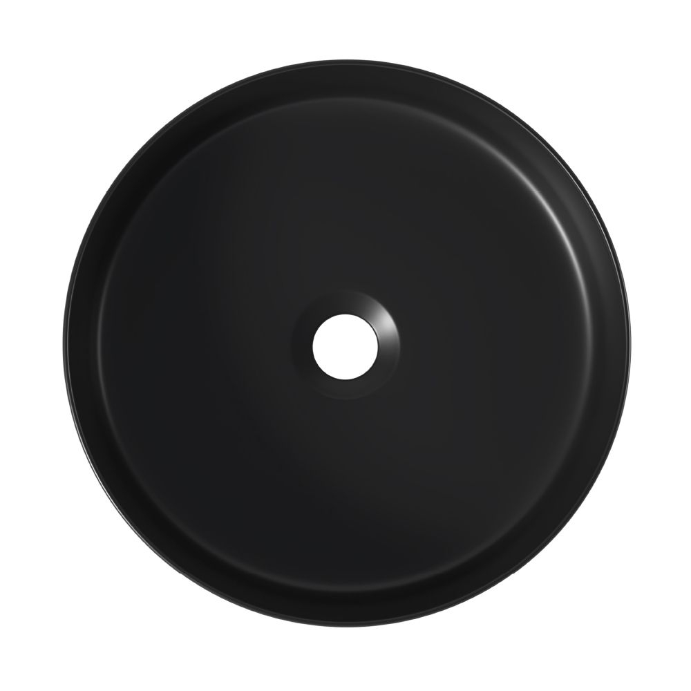 Раковина накладная серая круглая 40,5см