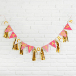 3933392 Гирлянда с тишью «Спасибо за дочь», 13,5х22 см