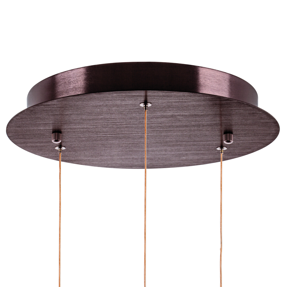 801090 Люстра SFERETTA LED 9х1,35W 600LM КОФЕЙНЫЙ/ПРОЗРАЧНЫЙ 3000K