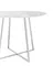 Стол Daisy Ø100 см, белый мрамор, ножки хром