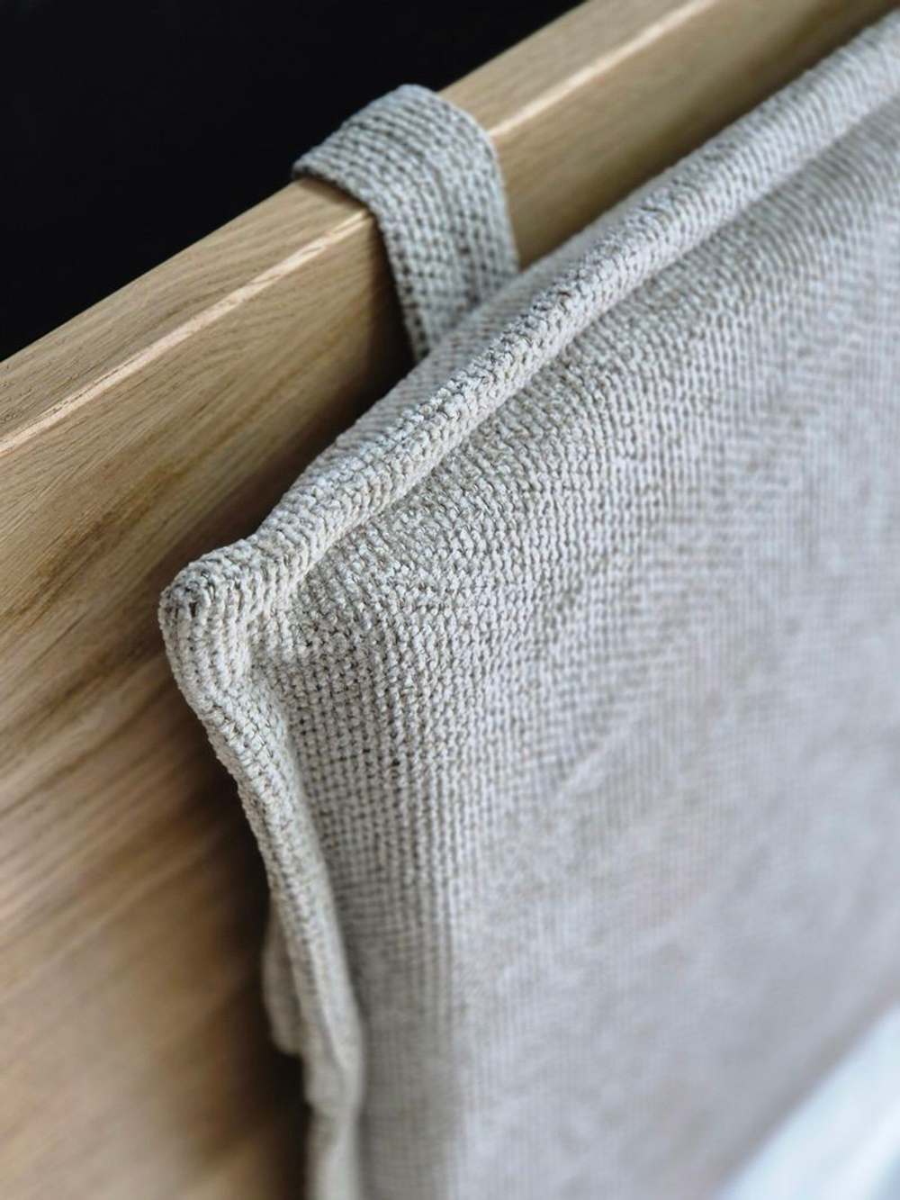 Набор подушек для изголовья кровати 35x52 см, 2 шт, серый шенилл