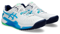 Теннисные кроссовки Asics Gel-Resolution 9 - white/digital aqua