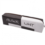 Пенал - косметичка Alingar, ПВХ, молния, 60 х 210 мм, "4 color", микс (черный,желтый,голубой, розовый), надпись WITH