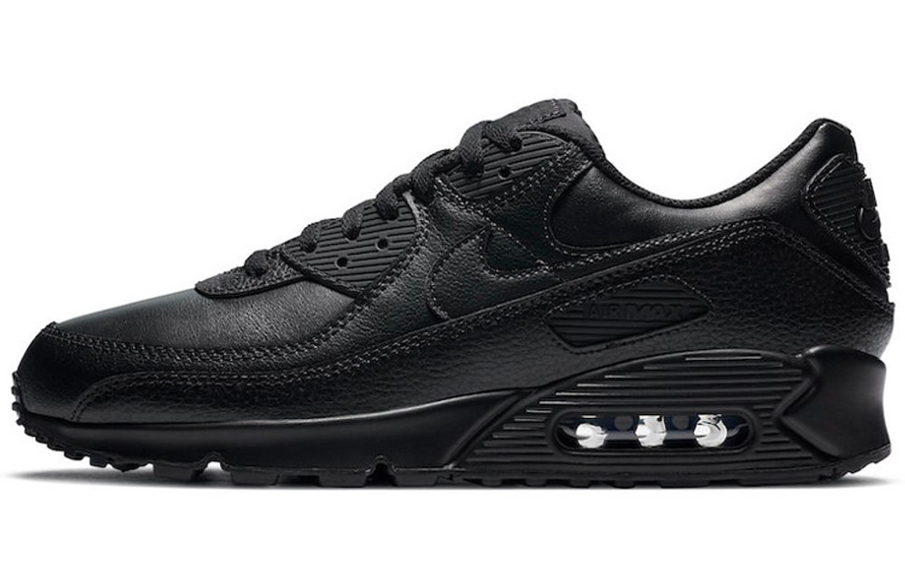 Кроссовки Nike Air Max 90 Leather "Triple Black"