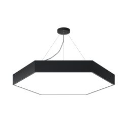 Светильник LED ЭРА Geometria SPO-122-B-40K-066 Hexagon 66Вт 4000К 5300Лм IP40 800*800*80 черный подвесной | Декоративные светильники Geometria