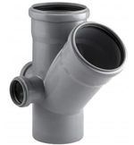 Крестовина двухплоскостная, левая/тыл ВК ПП 110/110/50/50х45, короб, серый,РТП (15/1)