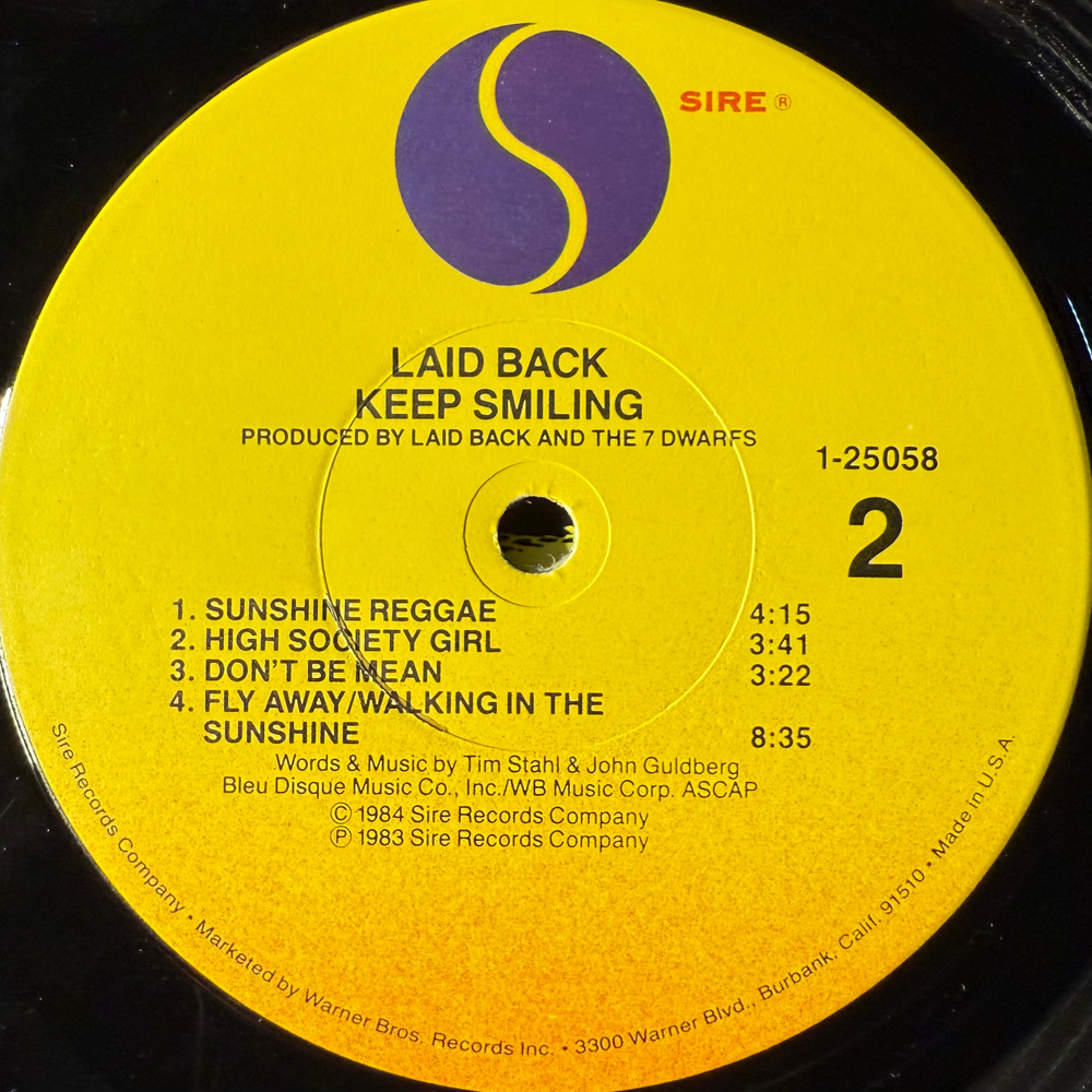 Laid Back ‎– ...Keep Smiling (США 1984г.)