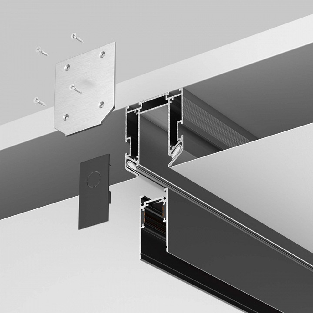 Профиль-держатель Maytoni Technical Accessories for tracks Exility TRA034MP-212S(N)