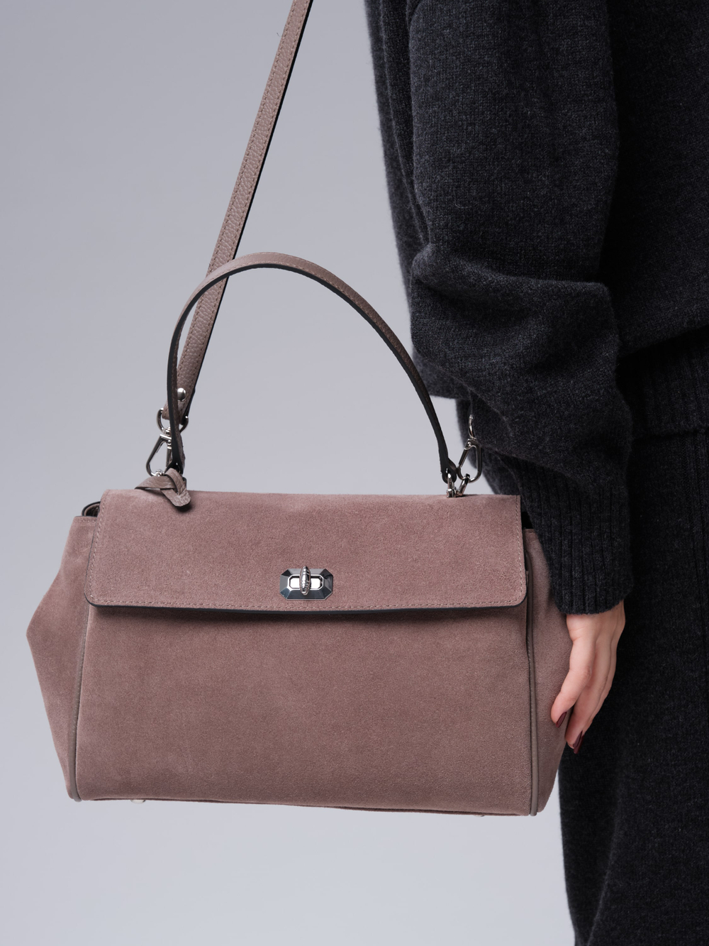 Замшевая сумка Nadi DBR 31356 капучино