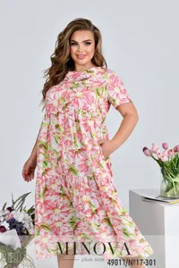 Платье 17-301-розовый Minova