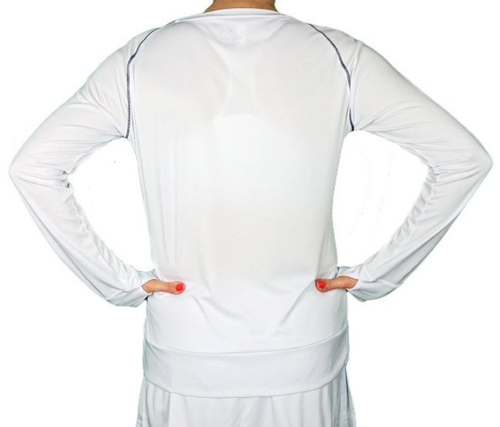 Женская теннисная футболка (dł. Рукава) Australian Ace T-Shirt Long Sleeves - белый