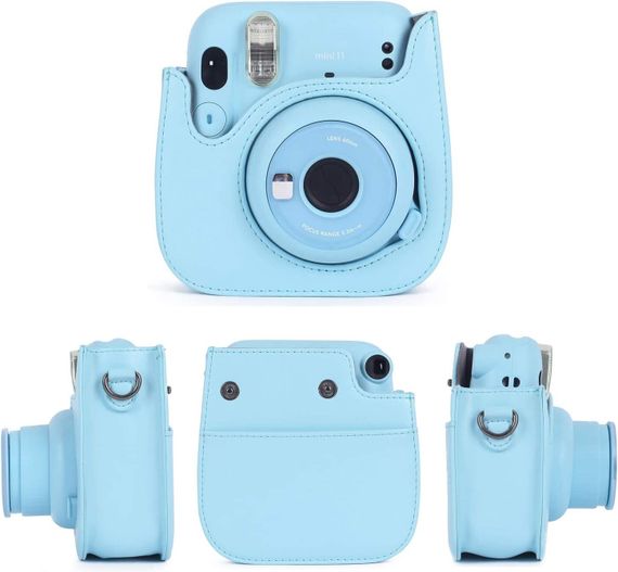 İnstax fotoaparat üzlüyü \ Instant Camera Case Mini 8 in1 bundle BLUE